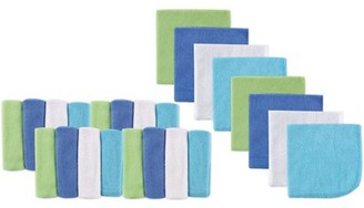 Luvable Friends Baby Washcloths, Blue, 24 Pack