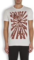 Thumbnail for your product : Marc by Marc Jacobs White printed cotton T-shirt
