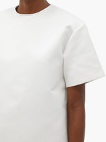 Thumbnail for your product : Rochas Round-neck Duchess-satin Top - Ivory