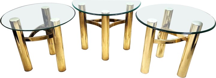 1stDibs Mcm Tubular Brass Table Set Vintage