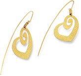Thumbnail for your product : Stefano Patriarchi Golden Silver Etched Heart Drop Earrings
