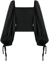 Thumbnail for your product : FEDERICA TOSI Square Neck Smocked Blouse