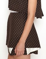 Thumbnail for your product : Lipsy Hedonia High Waisted Contrast Peplum Skirt