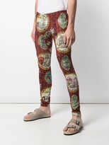 Thumbnail for your product : Vivienne Westwood Baseball wallpaper-print leggings