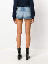 Thumbnail for your product : Saint Laurent distressed trim denim shorts