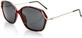 Thumbnail for your product : Christian Dior Geometric Monochromatic Sunglasses, Red/Brown