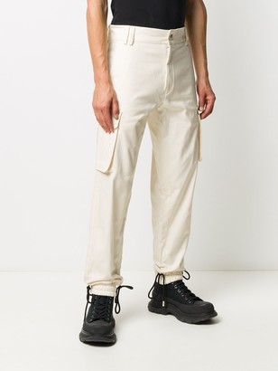 Men's Tartan Monogram Nylon Cargo Pants by Gcds