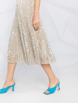 Thumbnail for your product : Blumarine Metallic Pleated Skirt