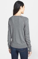 Thumbnail for your product : Halogen Embellished Raglan Sleeve Sweater (Regular & Petite)