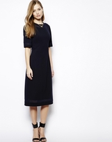 Thumbnail for your product : Whistles Gwen Dress with Sheer Panel