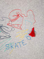 Thumbnail for your product : Stella McCartney Kids embroidered 'Skate On' sweatshirt