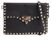 Thumbnail for your product : Valentino black leather 'Rockstud' flat clutch