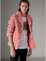 Thumbnail for your product : Burberry Leather Trim Shearling Jacket