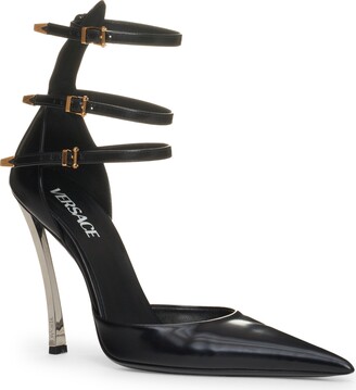 versace three strap heels