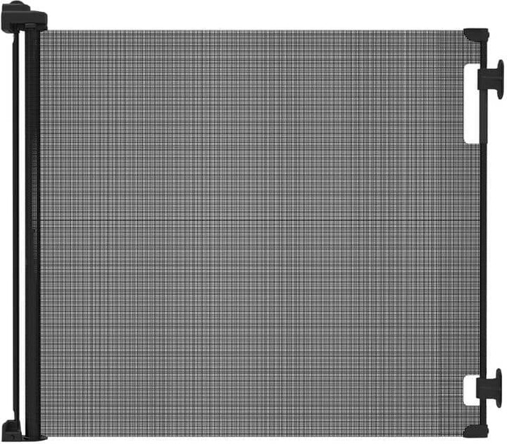 Perma Child Safety 55 in. W x 33 in. H Indoor/Outdoor Retractable Baby Gate Black