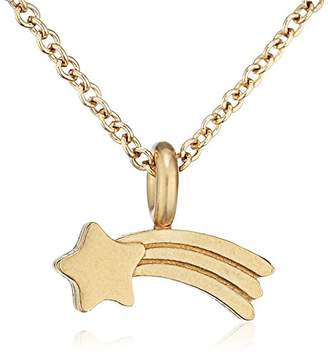 Dogeared Women's 14ct Gold Plated 'Shining Star' Shooting Star Reminder Necklace of Length 40.64cm - 45.64cm