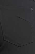 Thumbnail for your product : James Jeans High Rise Straight Leg Jeans (Black Ponte)