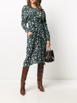 Thumbnail for your product : Isabel Marant Floral-Print Fitted Midi Dress