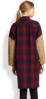 Thumbnail for your product : Band Of Outsiders Wool Blanket Coat