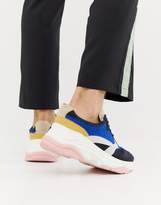 Thumbnail for your product : ASOS suede sneakers with chunky sole