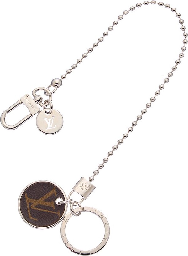 LOUIS VUITTON Monogram Chain Shades Locket Pendant Necklace Silver