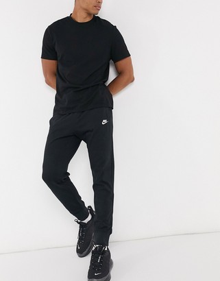 Nike Club jersey cuffed sweatpants in black - ShopStyle Activewear Pants