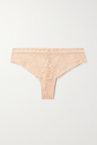 Thumbnail for your product : Chantelle Day To Night Stretch-lace And Tulle Briefs - Neutrals