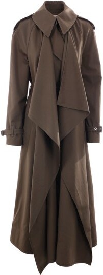 Alexander McQueen Belted Long Trench Coat