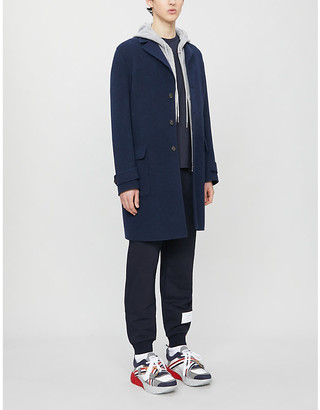Thom Browne Side-stripe stretch-cotton tracksuit bottoms