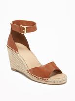 Thumbnail for your product : Old Navy Ankle-Strap Peep-Toe Espadrilles for Women