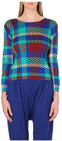 Thumbnail for your product : Issey Miyake Pleats Please Tartan-print pleated top