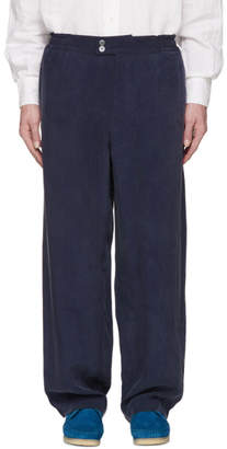 Our Legacy Blue Cocktail Drape Trousers