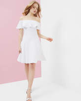 Thumbnail for your product : Ted Baker DILPREE Off-the-shoulder skater dress