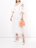 Thumbnail for your product : Self-Portrait One-Shoulder Lace Dress
