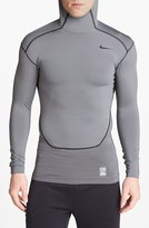Thumbnail for your product : Nike 'Pro Combat - Hyperwarm Dri-FIT Max' Hooded Compression Top