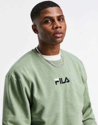 Fila sweatshirt with logo in green - ShopStyle & Hoodies