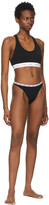 Thumbnail for your product : Moschino Black Mini Elastic Thong