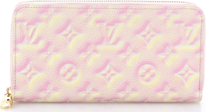 Louis Vuitton Zippy Wallet Monogram Empreinte Leather Pink