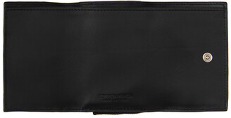 Bottega Veneta Black Tiny Trifold Zip Wallet