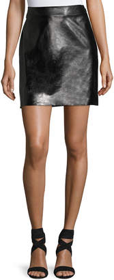 Milly Lightweight Leather Miniskirt