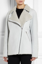 Thumbnail for your product : McQ Oversized shearling biker jacket