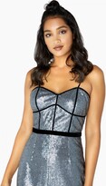 Thumbnail for your product : Little Mistress Celine Sequin Binding Maxi Dress