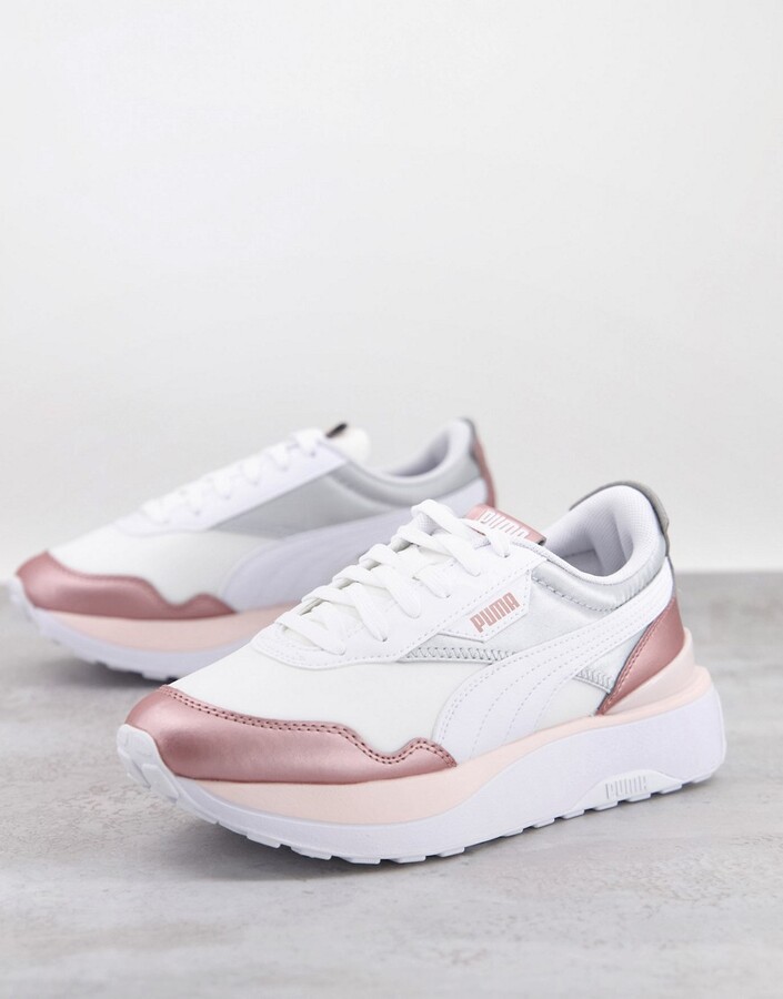 Puma Cruise Rider sneakers in rose gold metallic - ShopStyle