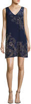 Thumbnail for your product : Trina Turk Glitterati Embellished Paisley Silk Shift Dress
