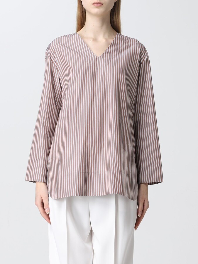 Max Mara Striped Shirt | Shop the world's largest collection of 