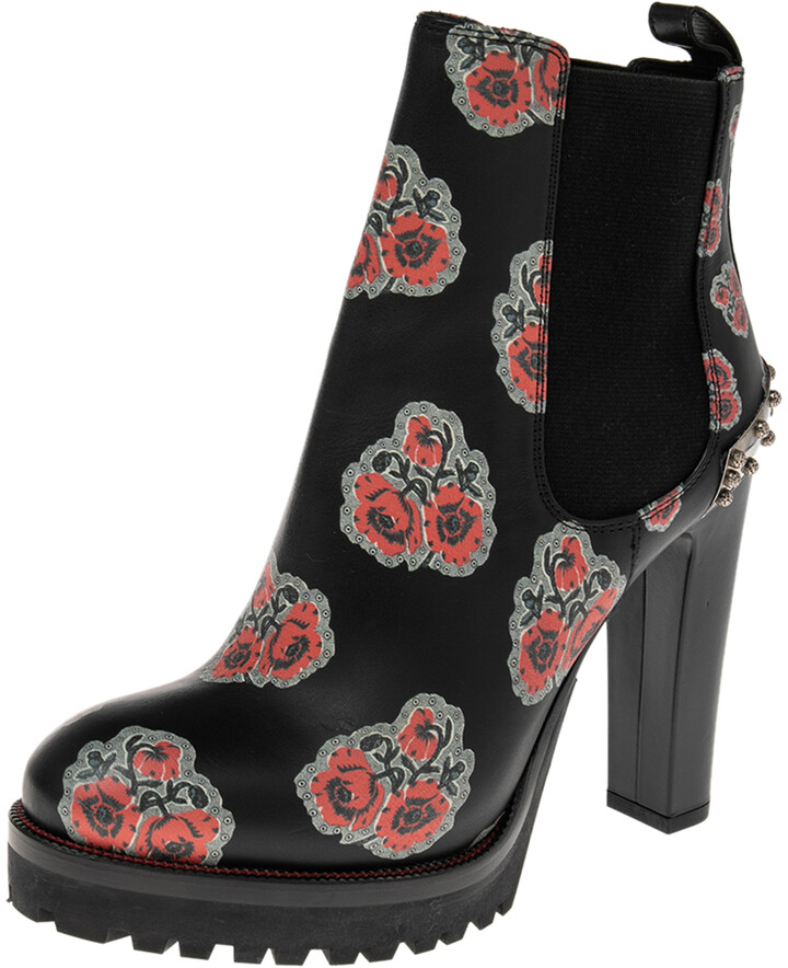 Floral Ankle Boots | Shop the world's largest collection of fashion |  ShopStyle UK