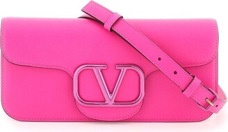 Valentino VLogo Buckled Crossbody Bag