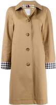 Thumbnail for your product : Tommy Hilfiger Check Cuff single-breasted coat