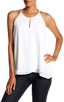 Thumbnail for your product : Catherine Malandrino Catherine Catherine Malandrino Layered Hem Halter Tank