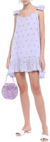Thumbnail for your product : SUNDRESS Mimi Pom Pom-trimmed Embellished Cotton-gauze Coverup